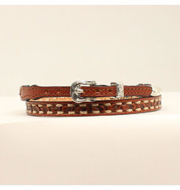Double S Double S Cognac 0201508 Buckstitch Hatband