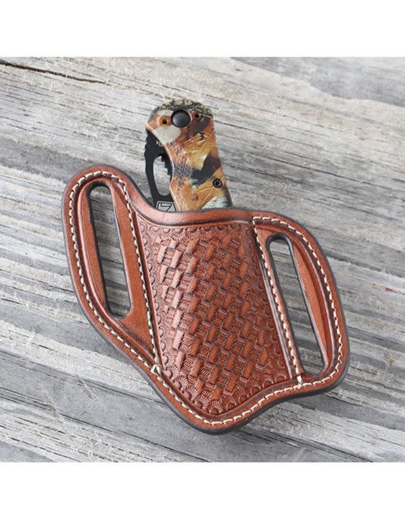 3D Belt Co Nocona Basketweave Knife Sheath 1801608