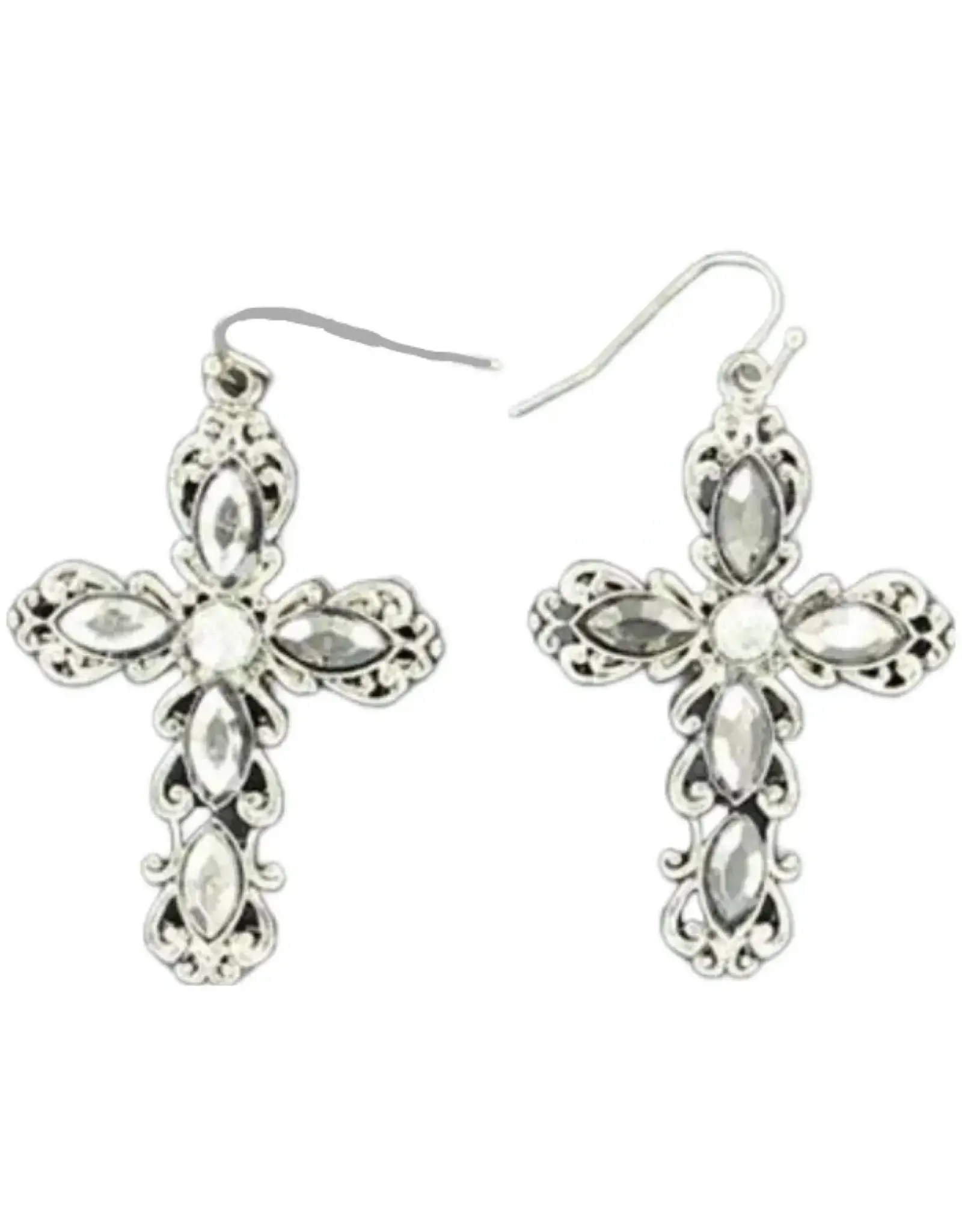 Blazin Roxx Blazin Roxx Vintage Cross Earrings 29685
