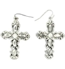 Blazin Roxx Blazin Roxx Vintage Cross Earrings 29685