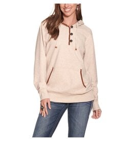 Ariat Ladies Real Elevation Hoodie Oatmeal Heather 10042239