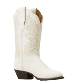 Ariat Ladies Heritage R Toe Stretchfit Distressed Ivory 10046898 Western Boots