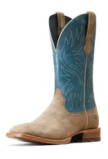 Ariat Men’s Circuit Rockridge Smoky Roughout/Ocean Blue 10047071 Western Boots