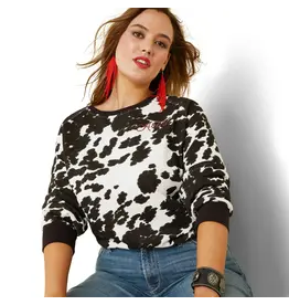 Ariat Ariat Ladies Holstein Cow Print 10043681 Sweatshirt