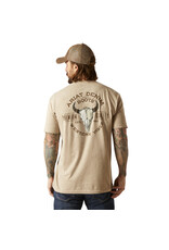 Ariat Ariat Mens Bison Skull Oatmeal 10047613 T-Shirt