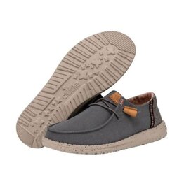 Hey Dude Hey Dude Wendy Washed Charcoal 40297-025 Casual Shoes