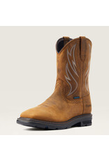 Ariat Men's Sierra Shock Shield H2O Distressed Brown 10044545 Soft Toe Work Boots