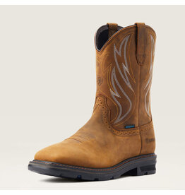 Ariat Men's Sierra Shock Shield H2O Distressed Brown 10044545 Soft Toe Work Boots