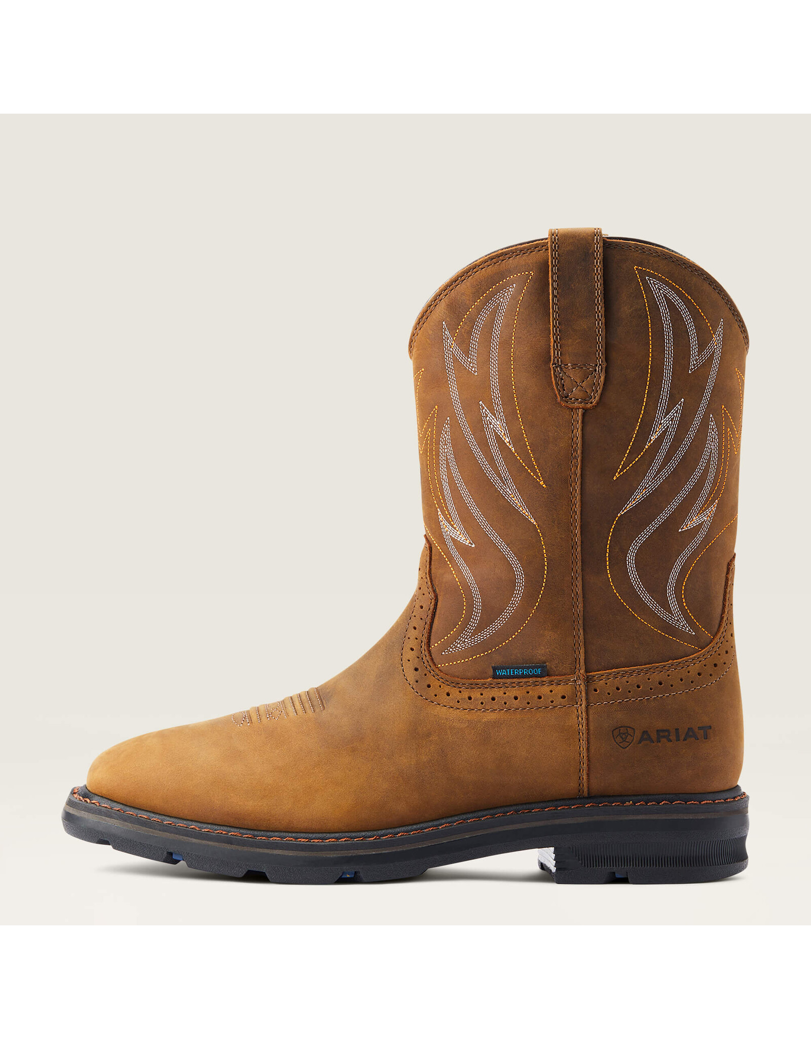 Ariat Men's Sierra Shock Shield H2O Distressed Brown 10044545 Soft Toe Work Boots