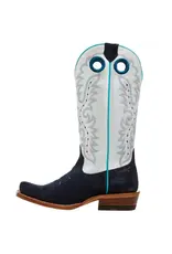 Ariat Ariat Ladies Futurity Boon Polo Blue Roughout/ Pearly White 10046889 Western Boots