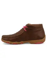 Twisted X Twisted X Ladies Dark Tan/Pink Breast Cancer WDMX004 Chukka Driving Mocs