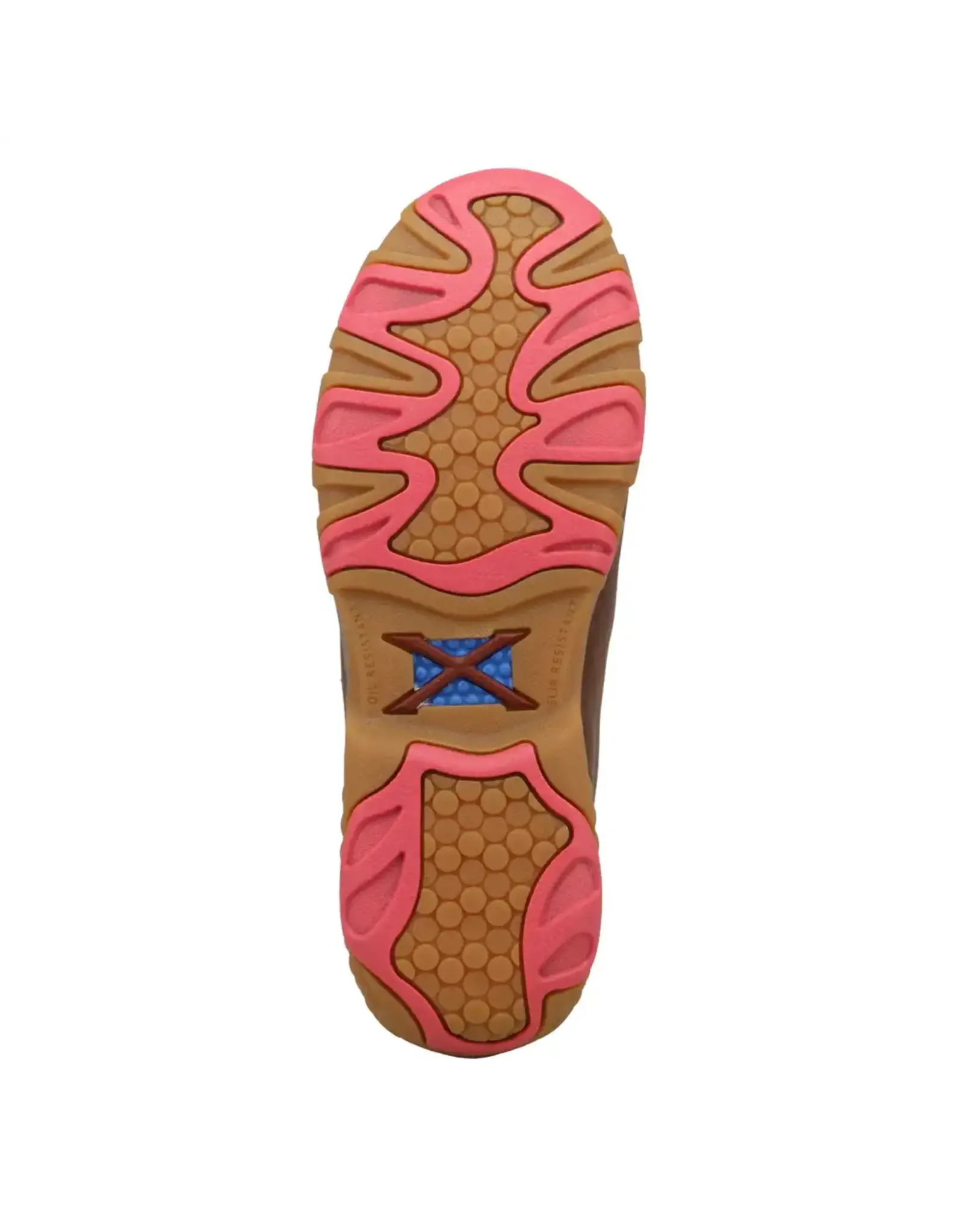 Twisted X Twisted X Ladies Dark Tan/Pink Breast Cancer WDMX004 Chukka Driving Mocs