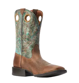 Ariat Ariat Men's Sport Rodeo 10042403 Loco Brown/Roaring Turquoise Western Boots