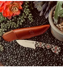 Circle SH Cutlery Circle SH Cutlery Aztec Handle Knife with Sheath CSH-3024ST