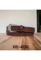 Twisted X Cognac Floral Tooled XB-400 Belt