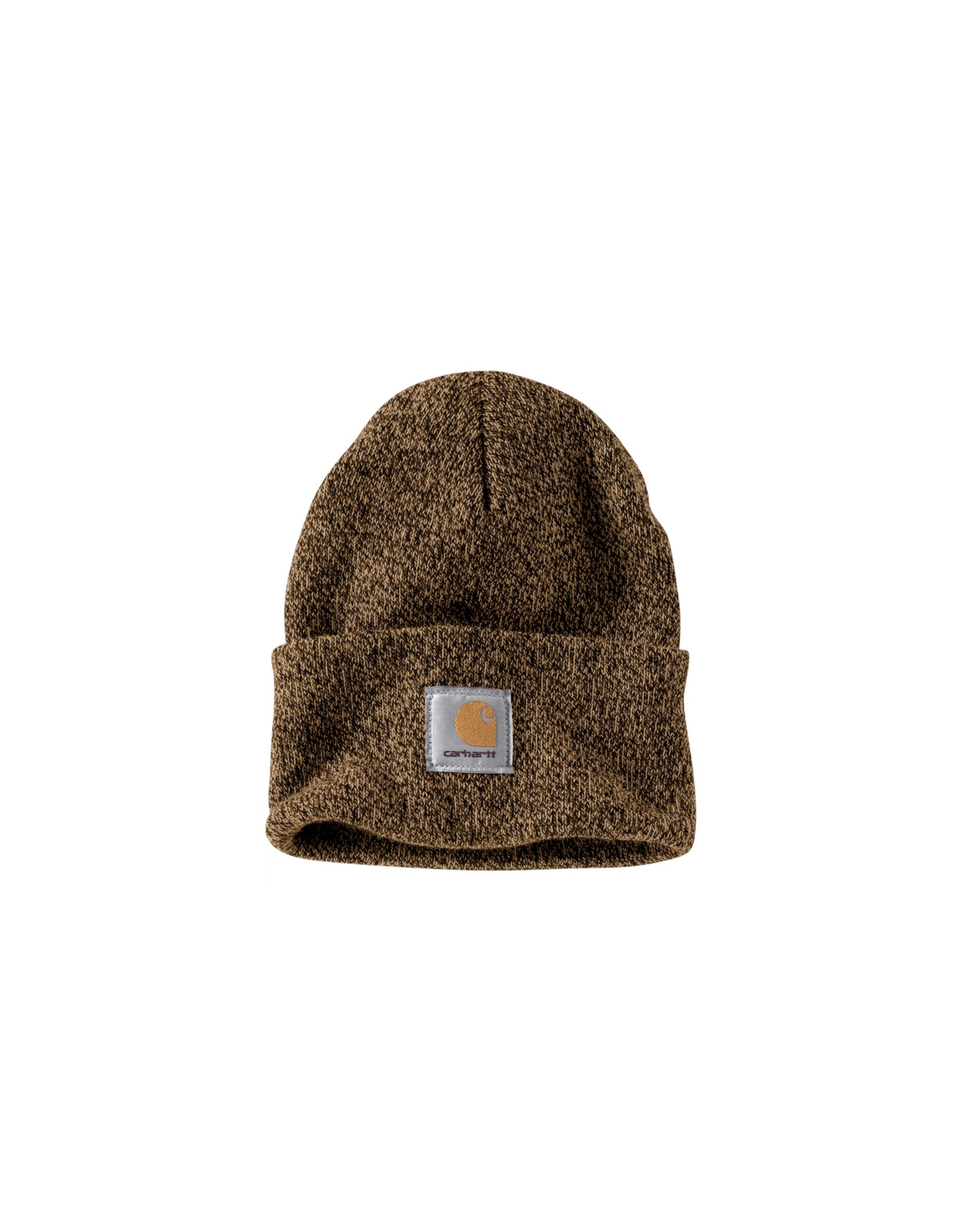 Carhartt Carhartt OSFA Knit Cuffed Beanie A18-247 Dark Brown/Sandstone