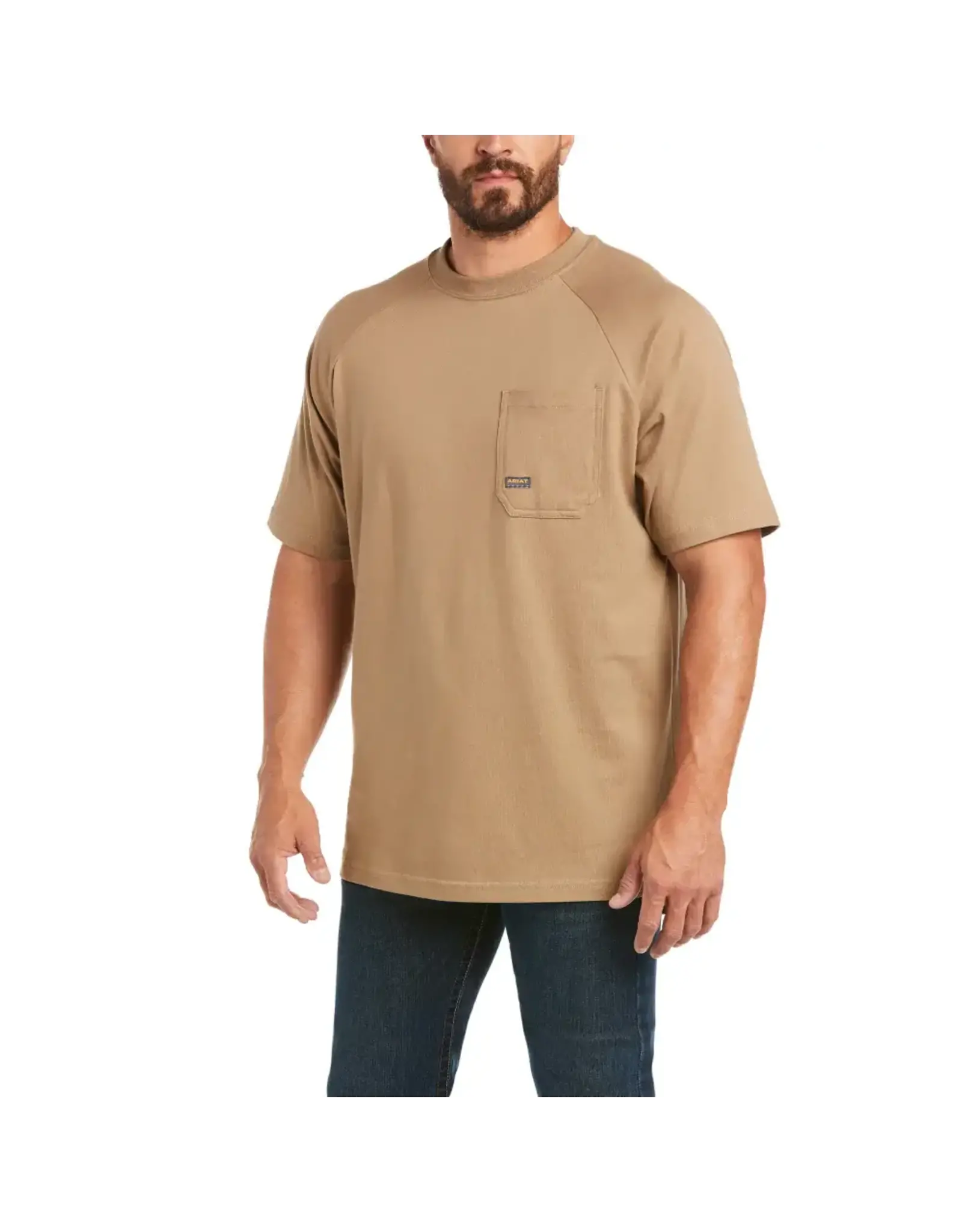 Ariat Ariat Rebar Cotton Strong Khaki T-Shirt 10035008