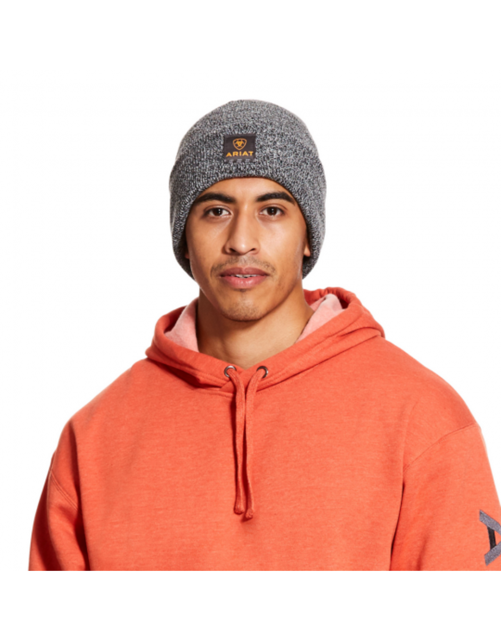 Ariat Ariat Men's Rebar Toboggan Watch Cap 10027798 Blk/White Heather