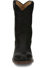 Justin Men's Braswell Black Buffalo Roper RP3741 Western Boots