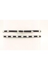 Double S Double S Black Hatband With Conchos 0237401 XL