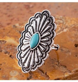 West & Co. West & Co. Turquoise Concho Ring R259TQ