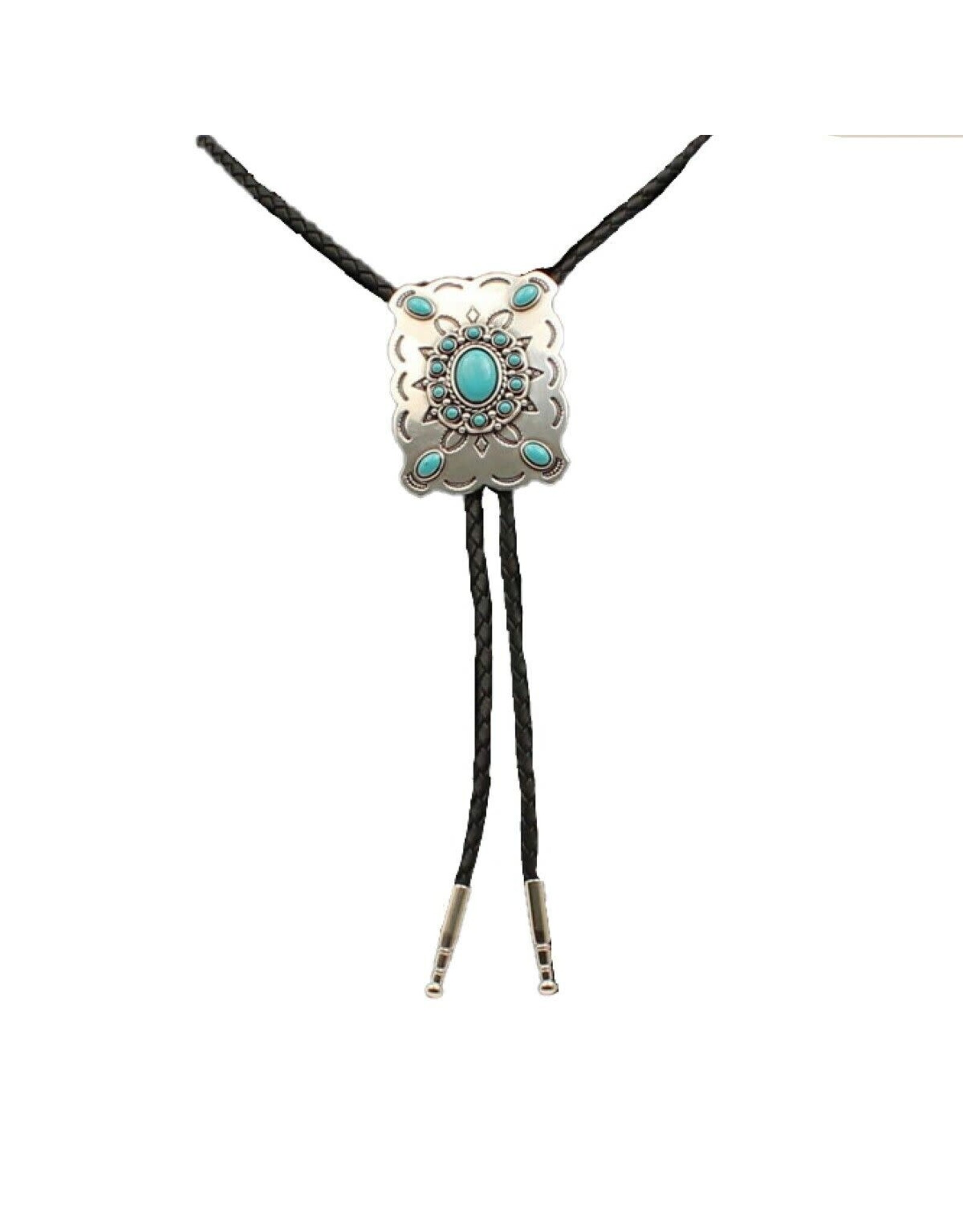 M&F Double S Turquoise Concho Bolo 22232