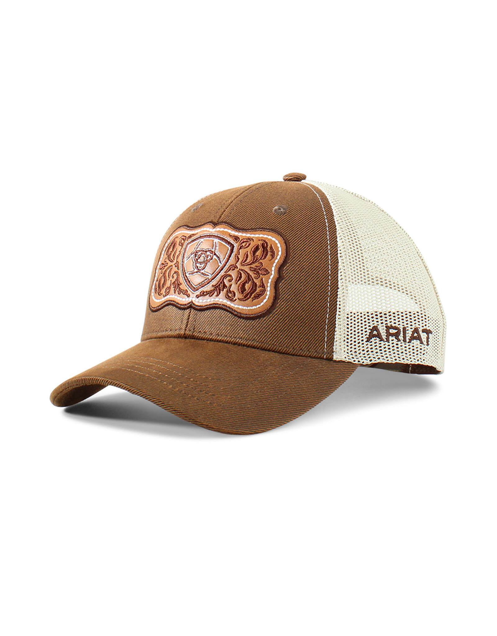 Ariat Ladies Tooled Leather Logo Cap A300070002