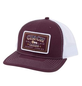 Cinch Mens Casino Jackpot Burgundy MCC0800014 Trucker Hat