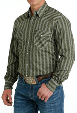 Cinch Men's MTW1303072 Olive Print Western Button Up Shirt