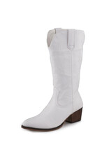 Roper Roper Ladies Fashion White Faux Leather R Toe 09-021-1556-3133 Western Boots