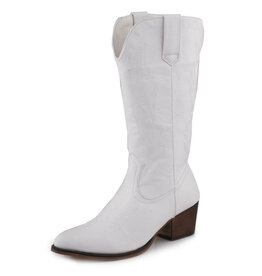 Roper Roper Ladies Fashion White Faux Leather R Toe 09-021-1556-3133 Western Boots