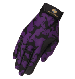 Heritage Gallop HG116 Purple Riding Gloves