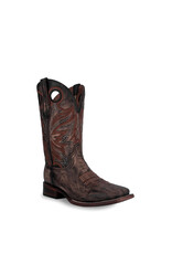 Circle G Mens Brown/Orange Embroidery Holes L6078 Western Boots