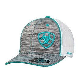Ariat Gray/Turquoise 1504933 Ball Cap