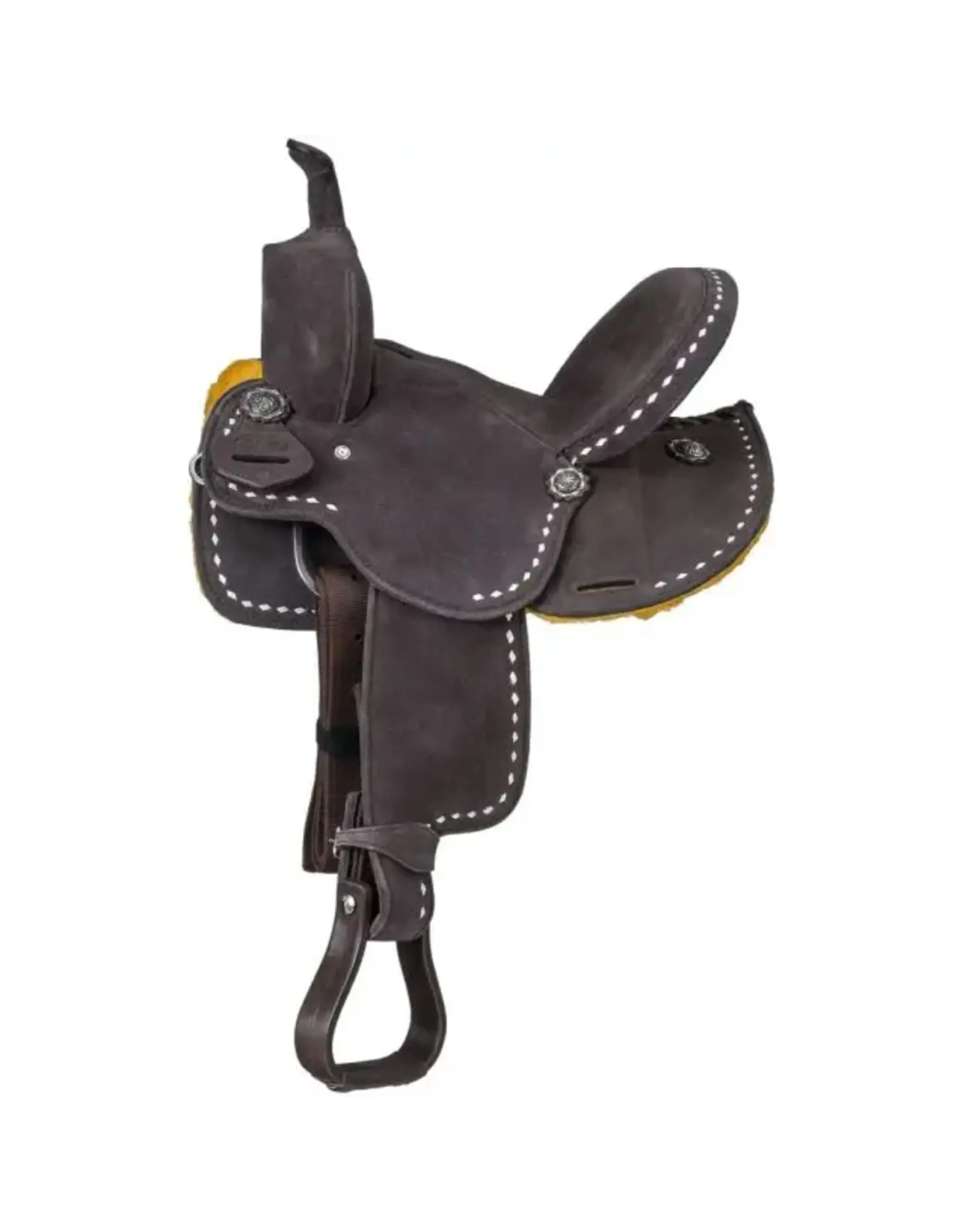 Royal King King Series Stratford Suede Barrel Saddle KS9312-7-12 Youth 12"