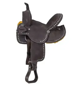 Royal King Stratford Suede 12" Barrel Saddle KS9312-7-12 Youth