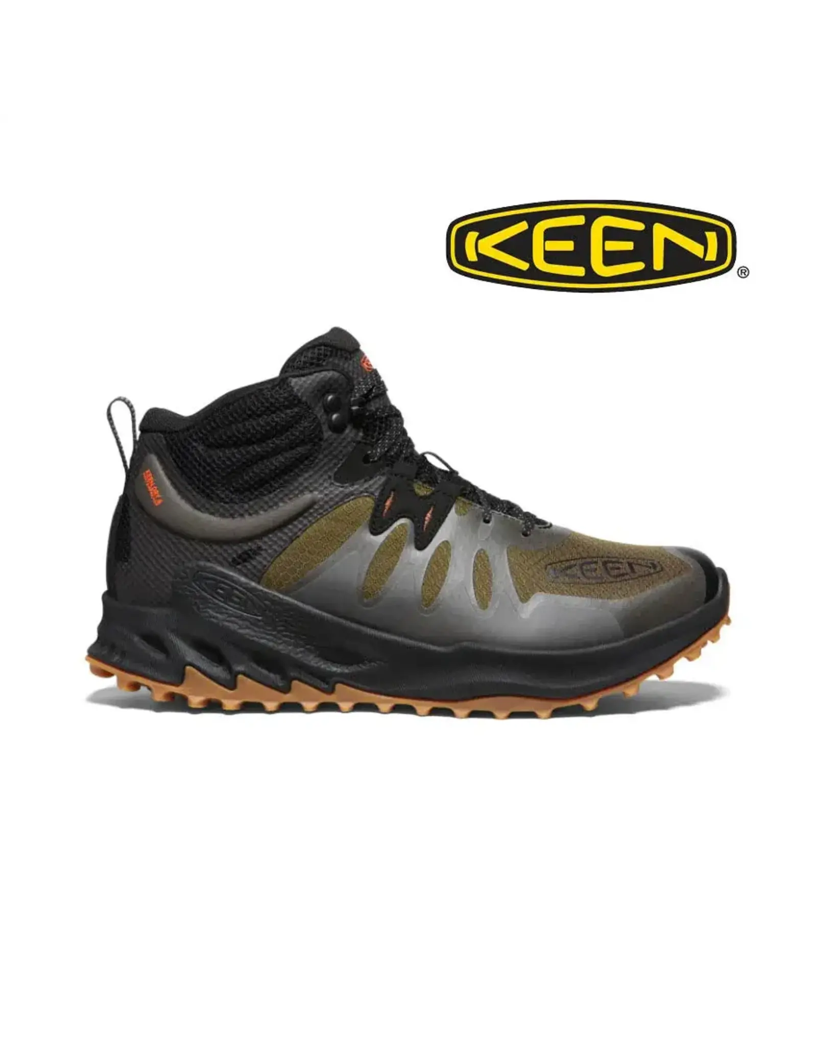 Keen Keen Men’s Outdoor Zionic Mid Waterproof Dark Olive/Scarlet Ibis 1028035 Casual Sneaker Shoes