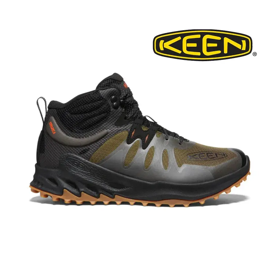 Keen Men's Outdoor Zionic Mid Waterproof Dark Olive/Scarlet