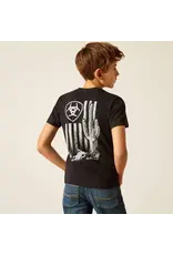 Ariat Boys Cactus Flag 10051434 Black T-Shirt