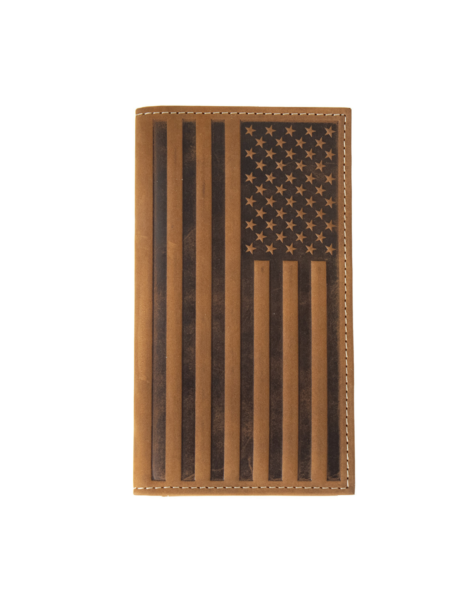 Nocona Nocona Flag Etched Rodeo Wallet N500044102