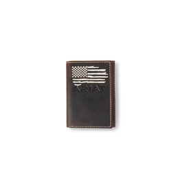 Ariat Ariat Flag Embroidered Tri-Fold  Wallet A3553934