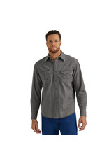 Wrangler Men’s Cowboy Cut Grey Denim Long Sleeve Shirt 112345071