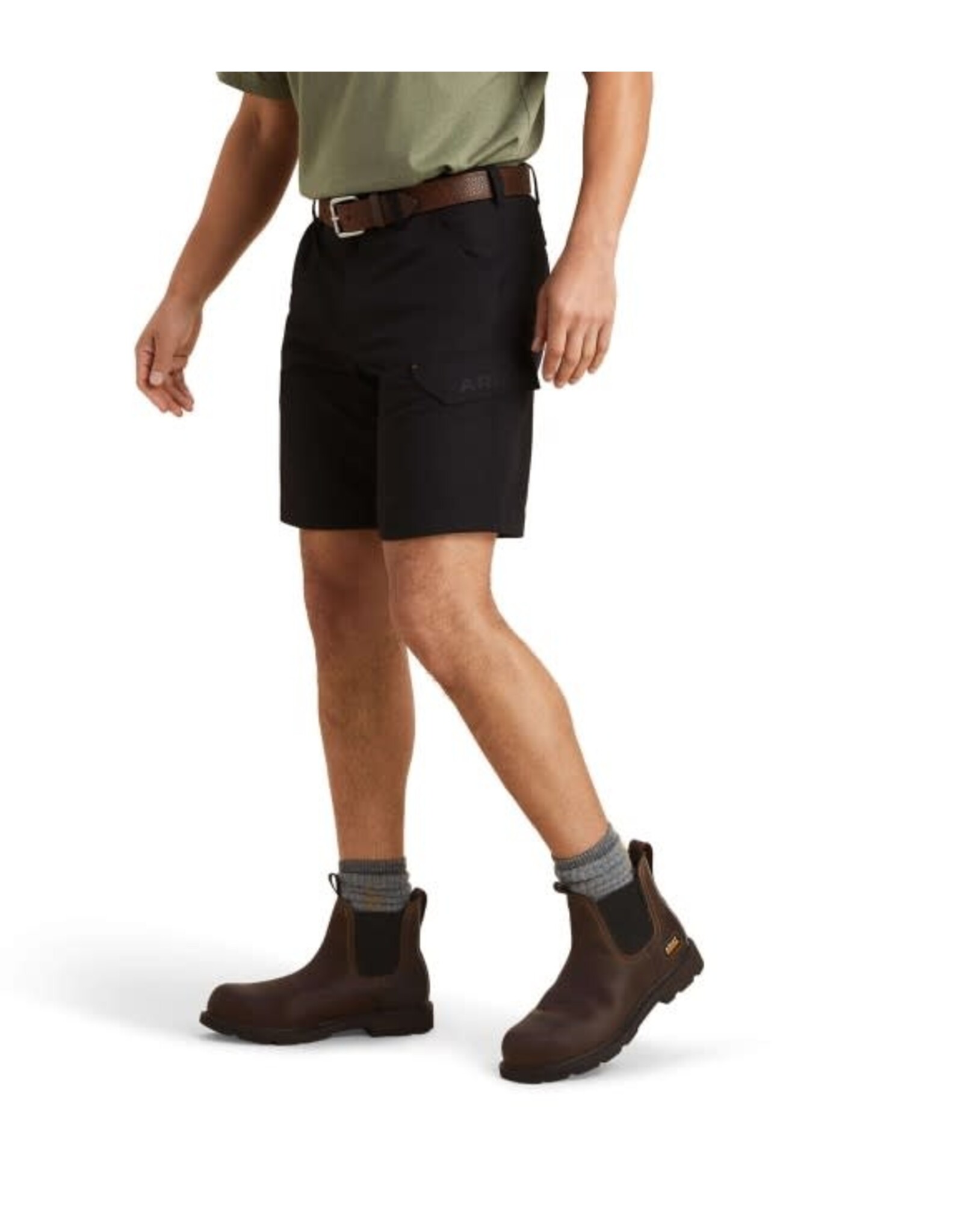 Ariat Mens Rebar Workflow Ultralight 10043164 Black Work Shorts