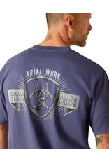 Ariat Ariat Rebar Cotton Strong Stacking Dimes 10048981 Blue Indigo T-Shirt