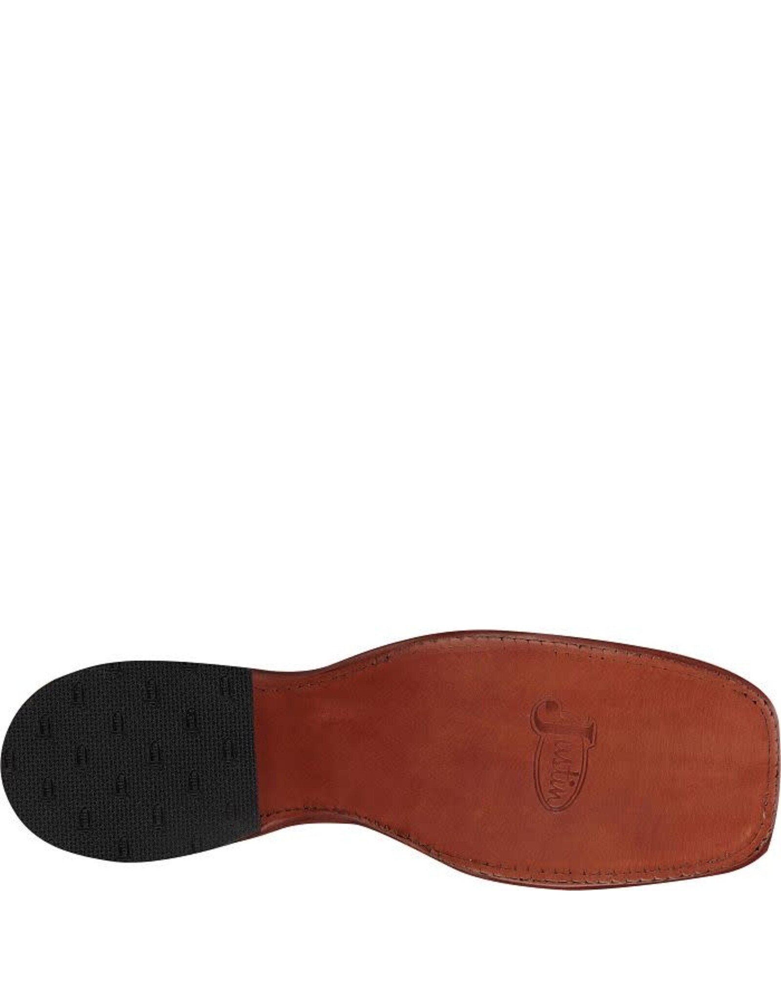 Justin Men's Poston Jet Black Cowhide BR387 Western Boots