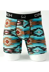 Cinch Men's Turquoise Aztec ArenaFlex MXY6002030 Boxer Briefs