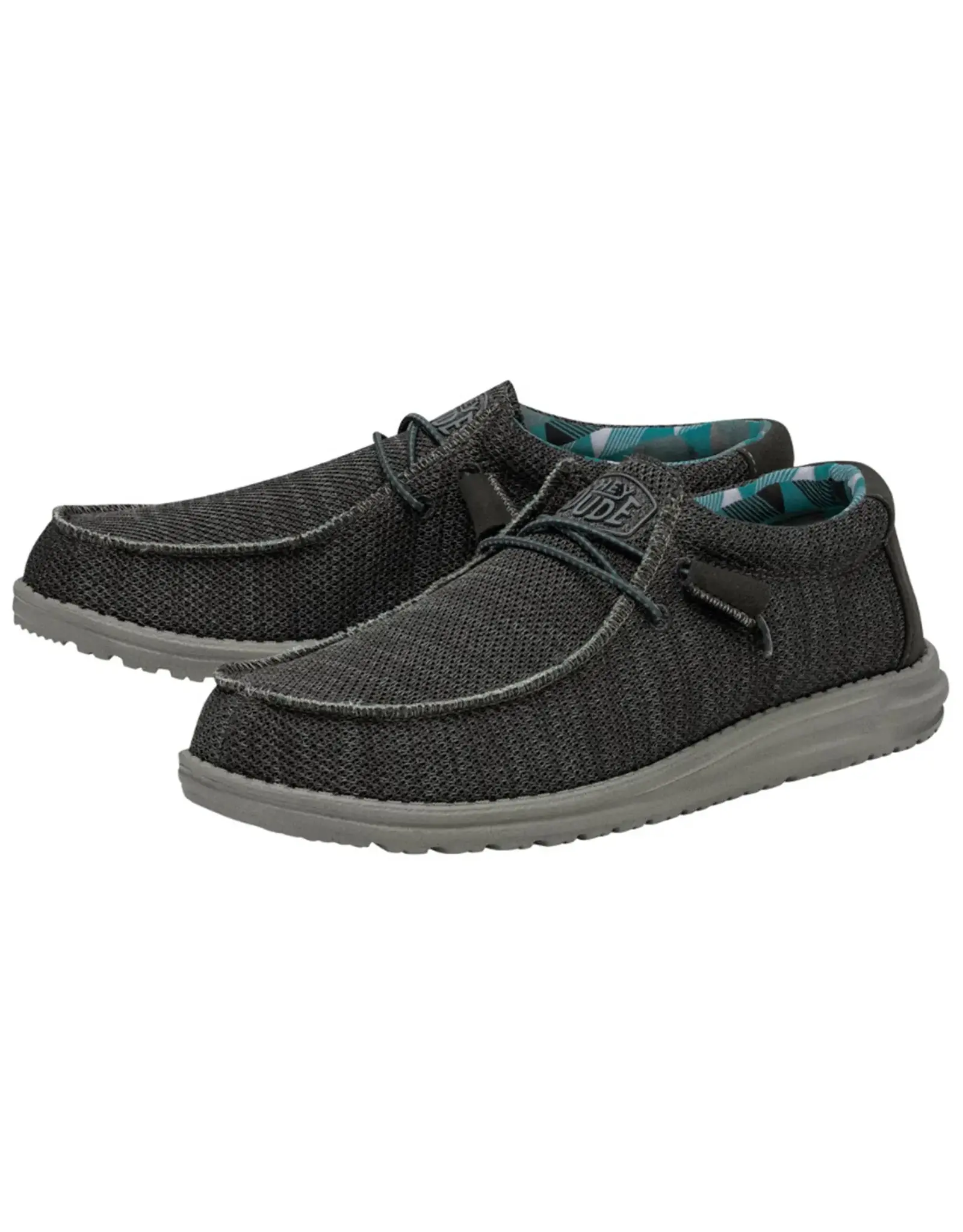 Hey Dude Wally Sox Charcoal 40019-025 Casual Shoes