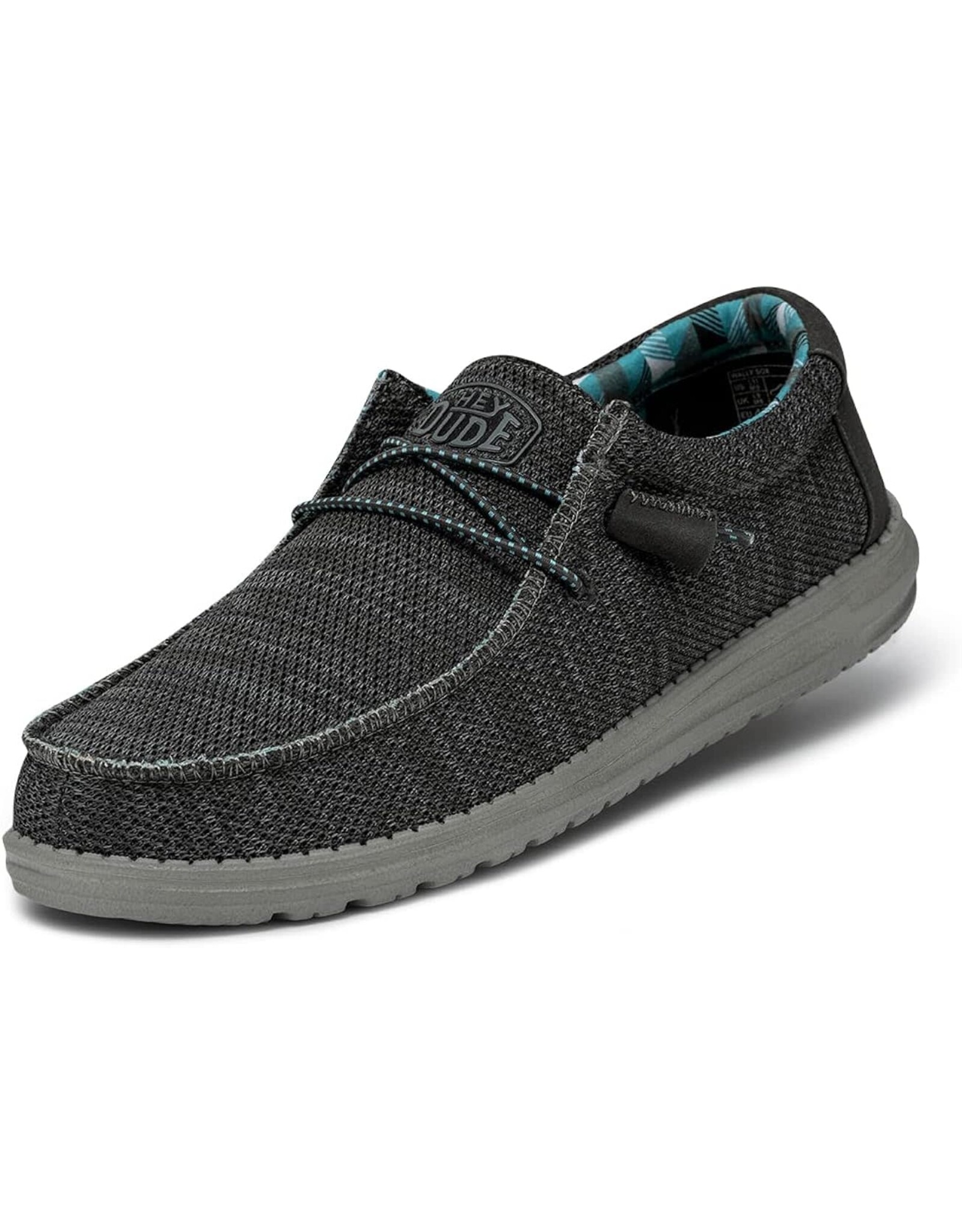 Hey Dude Wally Sox Charcoal 40019-025 Casual Shoes