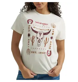 Wrangler Retro Ladies Steer Skull 112347436 T-Shirt