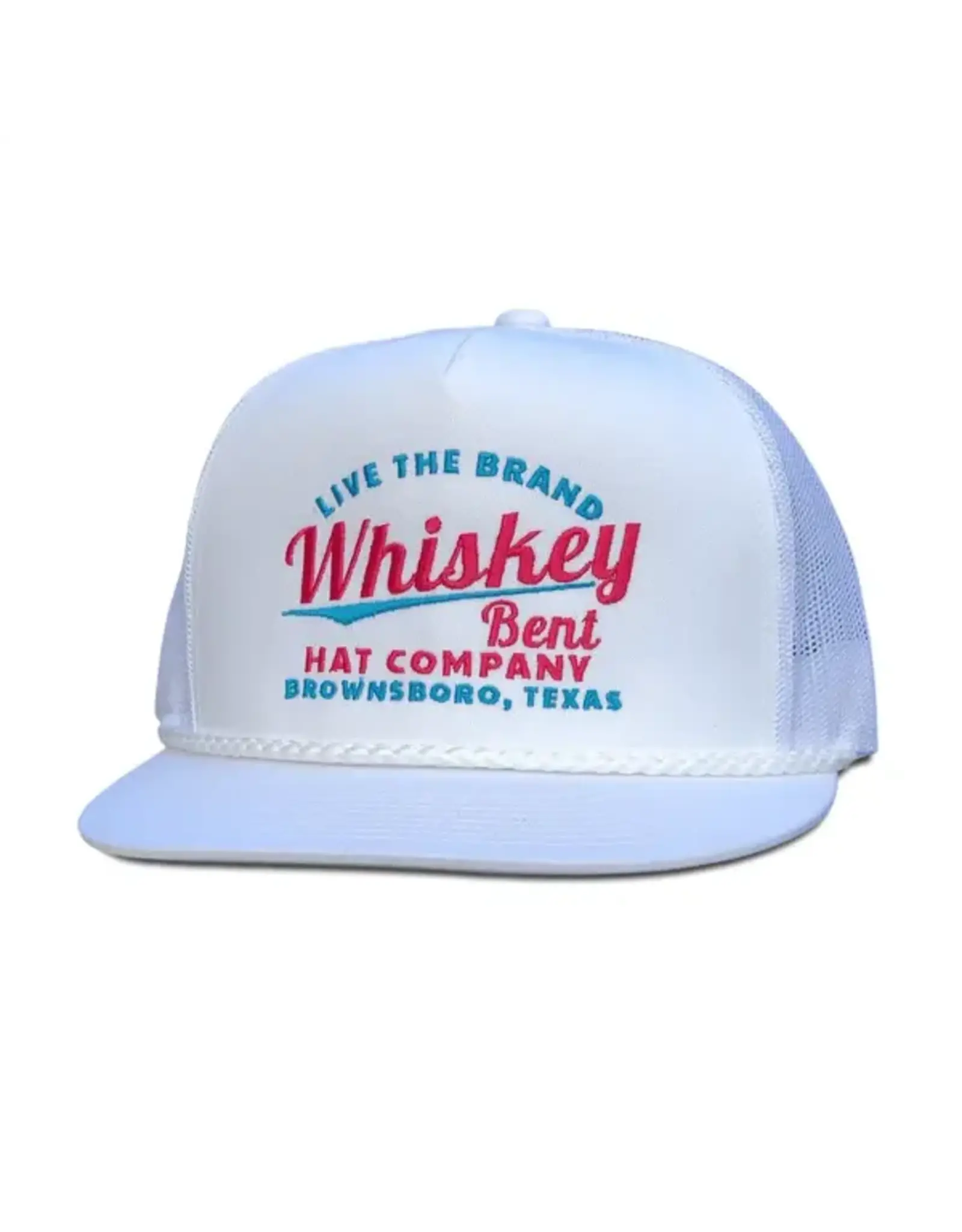 Whiskey Bent Hat Co. Whiskey Bent Cali White Ball Cap